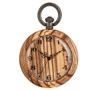 PUJIANA Vintage Pocket Watch,Pocket Watch Antique Compass Glass Cabochon Quartz Pocket Watch Vintage Men Women Pendant Necklace Chain Clock Gifts