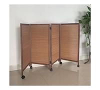 pujindu Room Divider, Freestanding Short Folding Privacy Screen, 3/4/5/6/7/8 Panel Wall Dividers, Indoor Movable Protective Separator Partition(Color:Dark brown,Size:15.7x39.4in-3pcs)