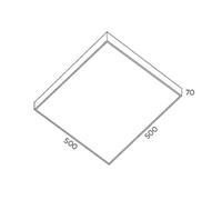 Pujol Iluminación Square LED ceiling lamp Apolo, IP20