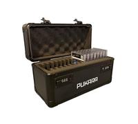 PUKARA PSA Graded Card Case - Hard Aluminum Carry Case for Up to 16 PSA Slabs, Secure Combination Lock, EVA Foam Protection, Trading Card Storage for Pokémon, Sports & TCG Collectors