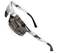 PUKCLAR Mens Driving Sunglasses Polarised Sports Sunglasses Al-Mg Metal Frame Cycling Fishing Golf Goggles