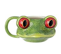 Pukinator Large Eyes Frog Ceramic Mug, Mixed, Height 8 cm, Width 15.5 cm, Depth 12.5 cm