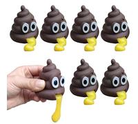 Puking Ball, 6 Pcs Puking Ball Toy, Funny Poo Stress Ball, Stress Balls For Adults, Poo Toys For Kids, Stress Toys, Fidget Toys For Party Entertainment Birthday Trick