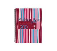 Pukka Jotta Pad A4 80gsm Ruled With Margin Wirebound 200 Pages 100 Sheets, Blue/Pink