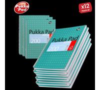 Pukka A4+ Metallic Jotta Notebook Green, Wirebound 200 Pages, 8mm Lined, 4-Hole Pukka Multicolor