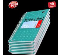 Pukka A4+ Metallic Jotta Notebook Green, Wirebound 200 Pages, 8mm Lined, 4-Hole Pukka Multicolor