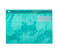 Pukka A4 Plus 370 x 260 mm Zippa Bag with Zip Strips - Transparent Assorted, (Assorted)