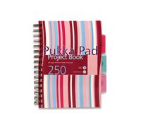 Pukka A5 Casebound Project Book Pink/Blue