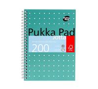 Pukka Pad A5 Metallic Jotta – Wirebound, Ruled with Margin, 80gsm, 200 pages (100 sheets)