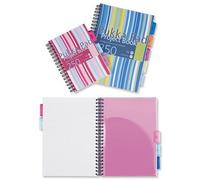 Pukka A5 Project Book 250 Pages - Lined - Pack of 9 Pukka Multicolor