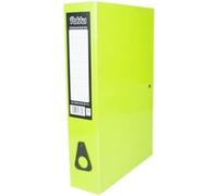 Pukka Brights Box File Foolscap Gloss Laminated Paper Board 75mm Spine Light Green (Pack 10) BR-7776