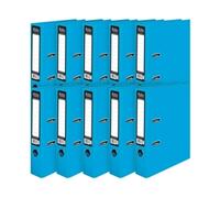 Pukka Lever Arch File Brights – A4, 70mm Spine, Laminated paper on board, Light Blue – 10 Pack BR-7761