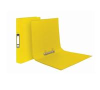 Pukka Brights Ring Binder Laminated Paper on Board 2 O-Ring A4 25mm Rings Yellow (Pack 10) BR-7771