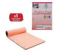 Pukka Dyslexia Pad A4 80Gsm Ruled With Margin 100 Pages 50 Sheets - Color: Rose Pukka Multicolor