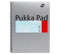 Pukka Editor Pad A4 80gsm Ruled with Margin Perforated 100 Pages - Color: none