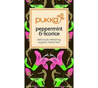 Pukka Herbal Teas Organic Herbal Tea - Peppermint And Licorice - Caffeine Free - 20 Bags