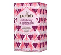 Pukka Herbal Teas Tea - Organic - Elderberry and Echinacea - 20 Bags - Case of 6