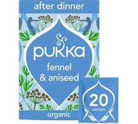 Pukka Herbs | After Dinner Organic Herbal Tea Box | Tea Infusion With Fennel, Cardamom & Turmeric | Ideal For Digestive Wellness | Caffeine Free | 1 Pack | 20 Plant Based Biodegradable Tea Bags