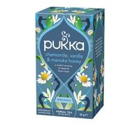Pukka Herbs Calm with Chamomile, Vanilla & Manuka Honey, 20 Tea bags | For evenings, Sweet honey and vanilla, caffeine-free cup, Organic chamomile, liquorice & fennel