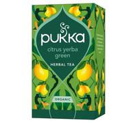 Pukka Herbs, Citrus Yerba Green Tea, Organic, Herbal Tea Box, Boosts Natural Energy & Focus, 20 Plant Based Biodegradable Tea Bags