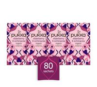 Pukka Herbs | Elderberry and Echinacea Organic Herbal Tea Box | Infusion With Aniseed and Ginger | Perfect For Everyday Support | Caffeine Free | 4