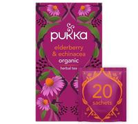 Pukka Herbs Elderberry & Echinacea Organic Herbal Tea 20 sachets - 4 Pack
