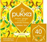 Pukka Wellbeing with Lemon, Ginger & a Touch of Manuka Honey, 40 Tea Bags