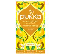 Pukka Organic Lemon, Ginger & a Touch of Manuka Honey Tea Bags – Pack of 20