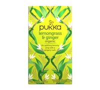 Pukka Herbs | Lemongrass & Ginger Organic Herbal Tea | Lemongrass, Ginger, Lemon Verbena Leaf and Licorice | Perfect For Feeling Strong |2 Pack | 40 Sachets