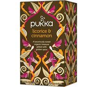 Pukka Herbs | Licorice and Cinnamon Organic Herbal Tea Box | Infusion With Cardamom, Cocoa and Chicory | Perfect For Feeling Cosy | Caffeine Free | 3 Packs | 60 Plant Based Biodegradable Tea Bags