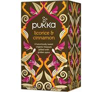 Pukka Herbs | Licorice and Cinnamon Organic Herbal Tea Box | Infusion With Cardamom, Cocoa and Chicory | Perfect For Feeling Cosy | Caffeine Free | 4 Packs | 80 Plant Based Biodegradable Tea Bags