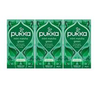 Pukka Herbs | Mint Matcha Green Organic Herbal Tea | Peppermint, Spearmint and Matcha Powder | Perfect For Everyday Vitality | 3 Packs | 60 Sachets