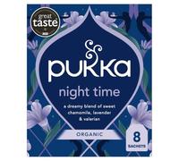 Pukka Herbs Night Time Organic Herbal Sleep Tea, 8 Teabags, For Relaxation