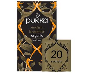 Pukka Herbs Organic English Breakfast 20 tea sachets - 2 Pack