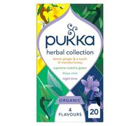 Pukka Herbs | Organic Herbal Tea Collection | Four Different Flavours| | 1 Pack | 20 Plant Based Biodegradable Tea Bags