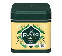 Pukka Herbs | Organic Matcha “Vanilla Chai” | Matcha powder with vanilla notes & chai spices | With organic ginger & organic cinnamon | For matcha latte & matcha tea | 30g tin