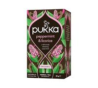 Pukka Herbs | Organic Peppermint & Licorice Herbal Tea Box | Ideal Digestive Infusion Selection | Soothing After-Meal Tea | Caffeine Free | 3 Packs | 60 Plant Based Biodegradable Tea Bags