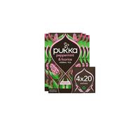 Pukka Herbs Organic Peppermint & Licorice Tea, 80 Bags - Caffeine Free