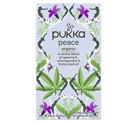 Pukka Herbs | Peace Organic Herbal Tea Box | Tea Infusion With Chamomile, Spearmint and Ashwagandha | Perfect For Calming & Sleep | Caffeine Free | 2 Packs | 40 Plant Based Biodegradable Tea Bags
