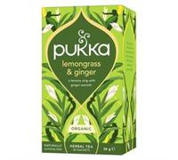 Pukka Teas Organic Lemongrass & Ginger Tea - 20 Teabags