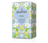 Pukka Herbs | Relax Organic Herbal Tea Box | Tea Infusion With Chamomile, Cardamon and Fennel | Perfect For Calming | Caffeine Free | 3 Packs | 60 Plant Based Biodegradable Tea Bags