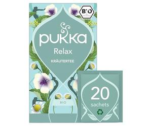 Pukka Herbs - Relaxation Tea - Chamomile Blend - 20 Teabags (Pack of 1) - Compact