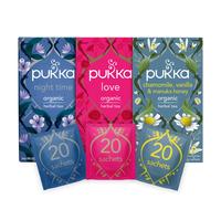 Pukka Herbs Relaxing Tea Selection Love Night Time and Chamomile Vanilla a