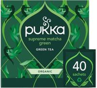 Pukka Herbs Revitalise Supreme Matcha Green Organic Herbal Tea, 40 Count | For a smooth cup, fresh, layered taste, convenient bags, naturally caffeine-containing, organic