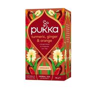 Pukka Herbs Tea, Turmeric, Ginger & Orange, 20 tea bags (12 Pack)