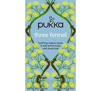Pukka Herbs | Three Fennel Organic Herbal Tea Box | Sweet & Wild Fennel Seeds & Leaf | Ideal For Digestion | Caffeine Free | 2 Packs | 40 Plant Based Biodegradable Tea Bags