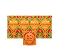 Pukka Herbs | Three Ginger Organic Herbal Tea Box | Digestion-Aiding Infusion With Ginger, Turmeric, And Galangal | Ideal After Meals | Caffeine Free