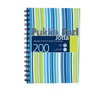 Pukka Jotta Pad Waves A5 Wide Ruled Wirebound 80gsm 200 Pages Assorted Colour