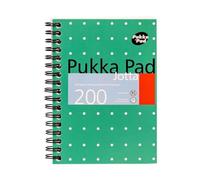 Pukka Pad Ruled Wirebound Mettalic Jotta Notepad 200 Pages A6 (3 Pack)