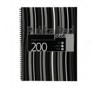 Pukka Jotta Wire A5 Poly BK Stripe PK3 - Notebooks - Wirebound Notebooks